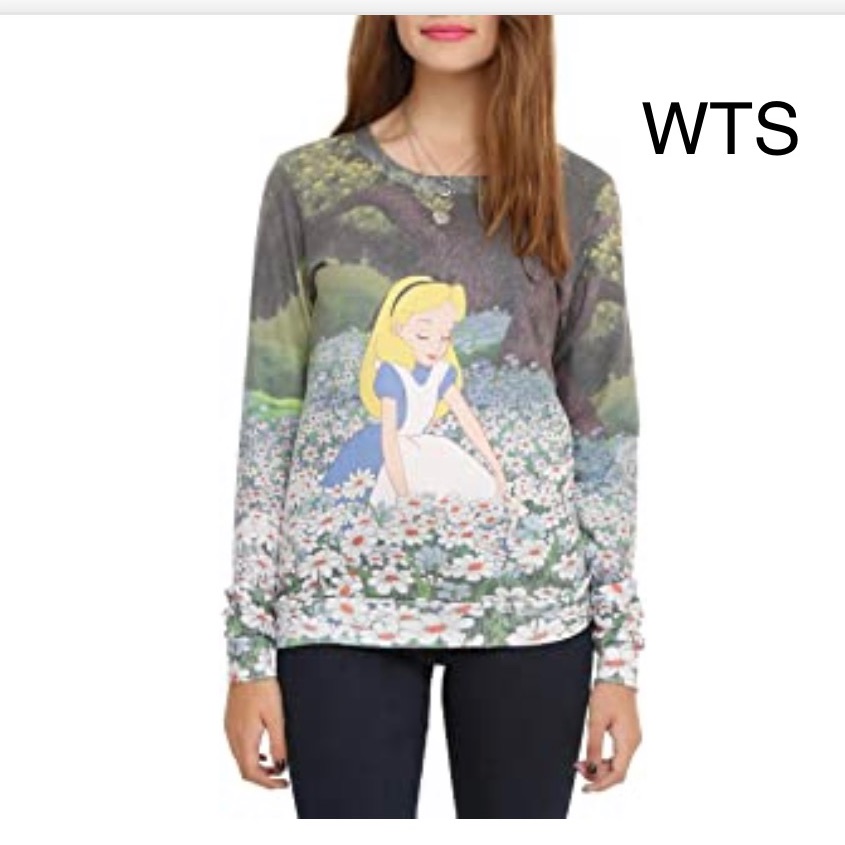 Disney Alice In Wonderland Sweatshirt Size Small